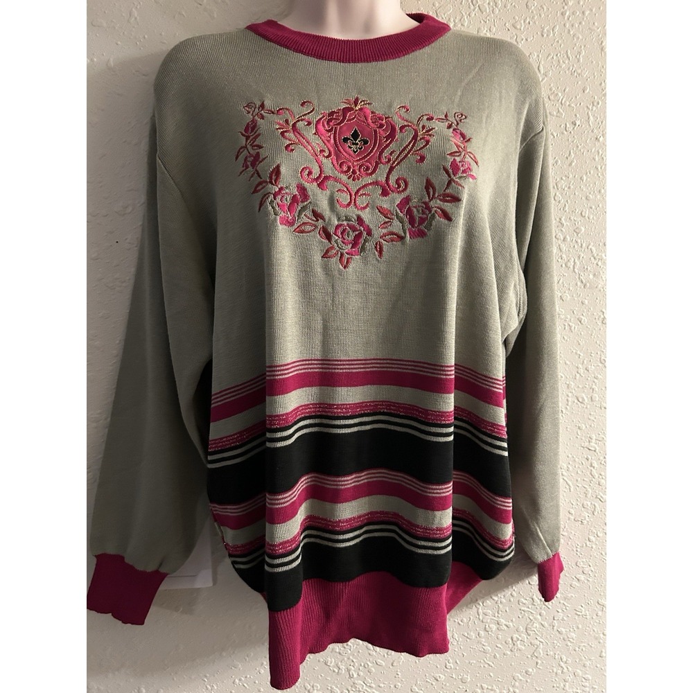New Xxl Ching Feng Pull Over Sweater Top (44x28). #1358*15